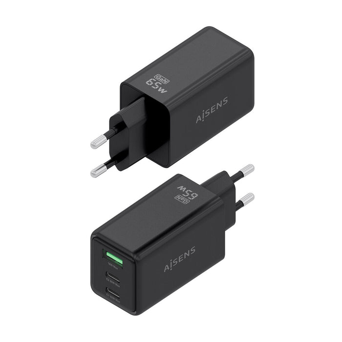 Зарядно за стена Aisens ASCH-65W3P073-BK Черен