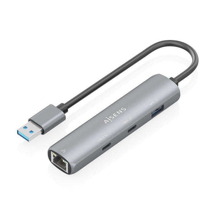 USB извод Aisens ASUC-4P036-GR Сив