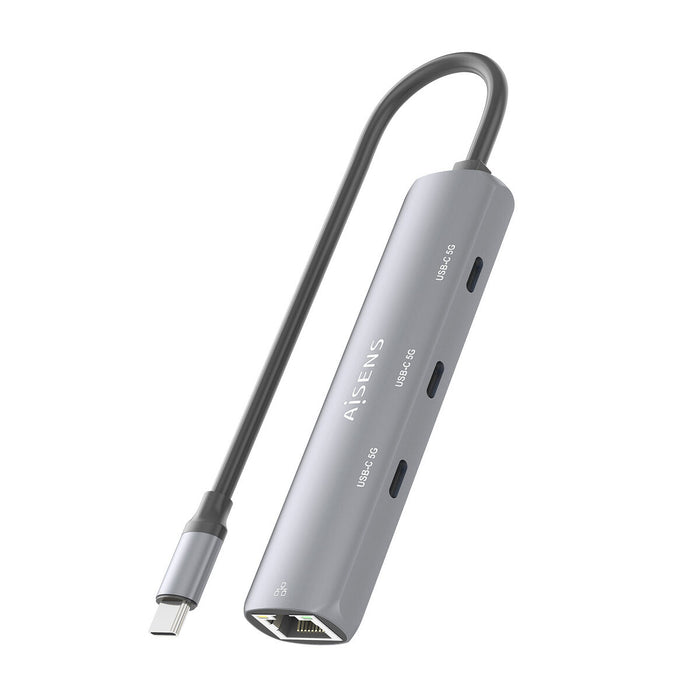 USB извод Aisens ASUC-4P041-GR Сив