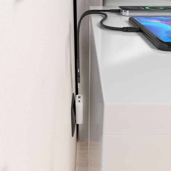Зарядно за стена Aisens ASCH-30W2P074-W Бял 30 W