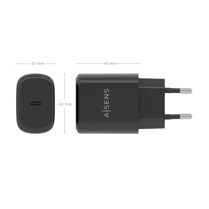 Зарядно за стена Aisens A110-0976 Черен 30 W