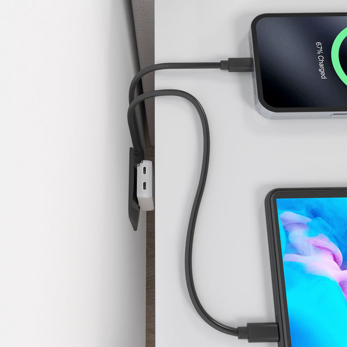 Зарядно за стена Aisens ASCH-30W2P075-W Бял 30 W