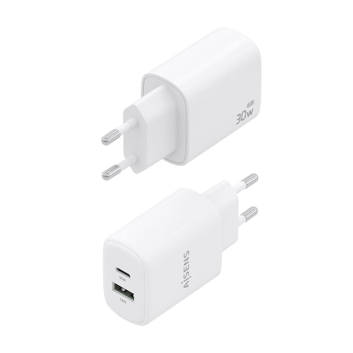 Зарядно за стена Aisens A110-0977 Бял 30 W