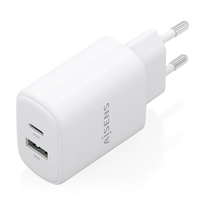 Зарядно за стена Aisens A110-0977 Бял 30 W
