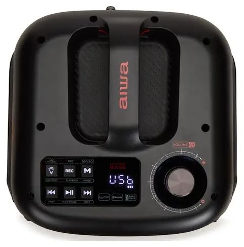 Парти караоке система Aiwa - KTSP-270, Bluetooth, RGB, черна