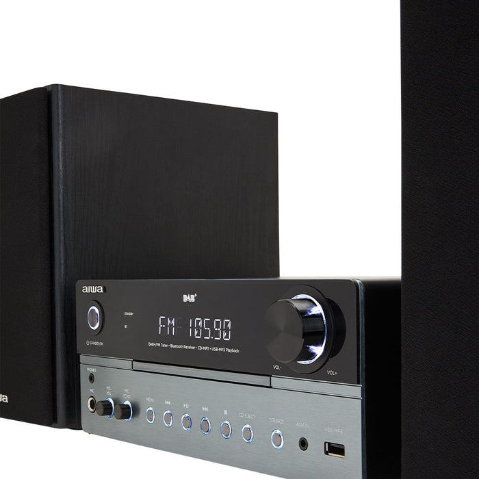 Aiwa MSBTU-700DAB домашна аудио система Домашна аудио микро система 25 W Арктическо синьо, Черен