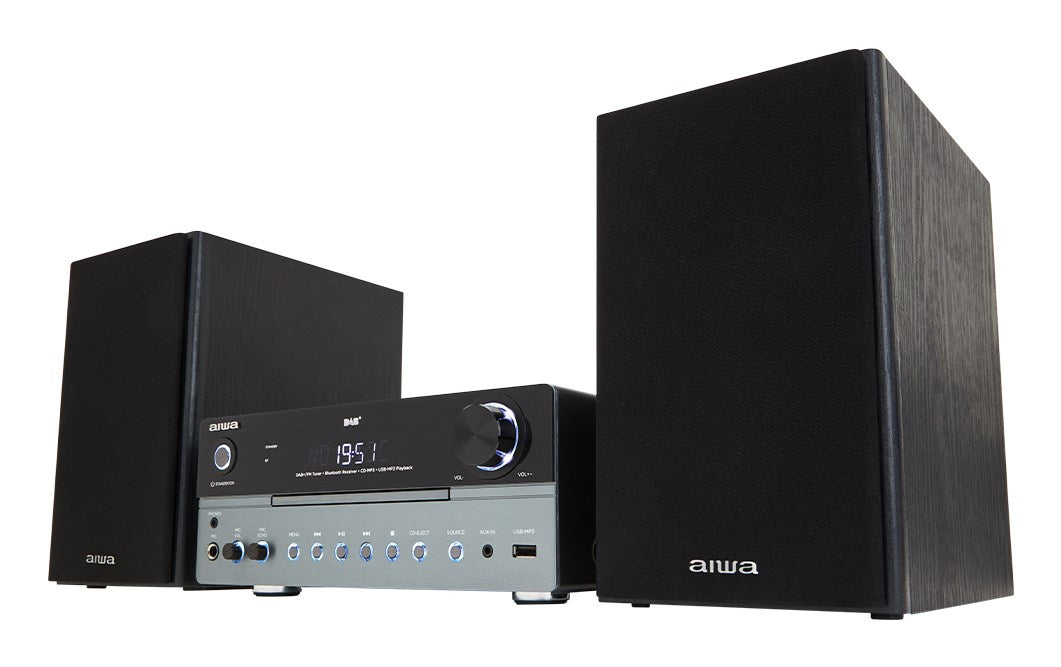 Aiwa MSBTU-700DAB домашна аудио система Домашна аудио микро система 25 W Арктическо синьо, Черен
