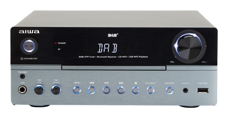 Aiwa MSBTU-700DAB домашна аудио система Домашна аудио микро система 25 W Арктическо синьо, Черен