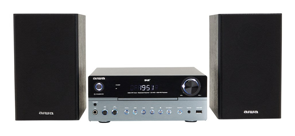 Aiwa MSBTU-700DAB домашна аудио система Домашна аудио микро система 25 W Арктическо синьо, Черен