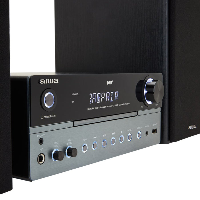 Aiwa MSBTU-700DAB домашна аудио система Домашна аудио микро система 25 W Арктическо синьо, Черен