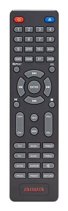 Aiwa MSBTU-700DAB домашна аудио система Домашна аудио микро система 25 W Арктическо синьо, Черен