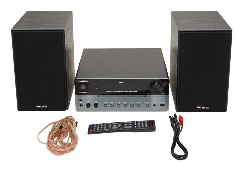 Aiwa MSBTU-700DAB домашна аудио система Домашна аудио микро система 25 W Арктическо синьо, Черен