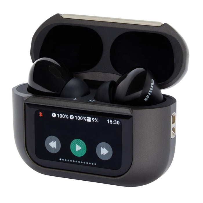 Безжични Слушалки с Кутия за Зареждане Aiwa EBTW-350TN Черен