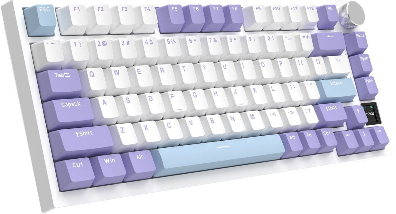 Механична клавиатура AJAZZ – AK820 Pro, безжична, Flying Fish, RGB, лилава