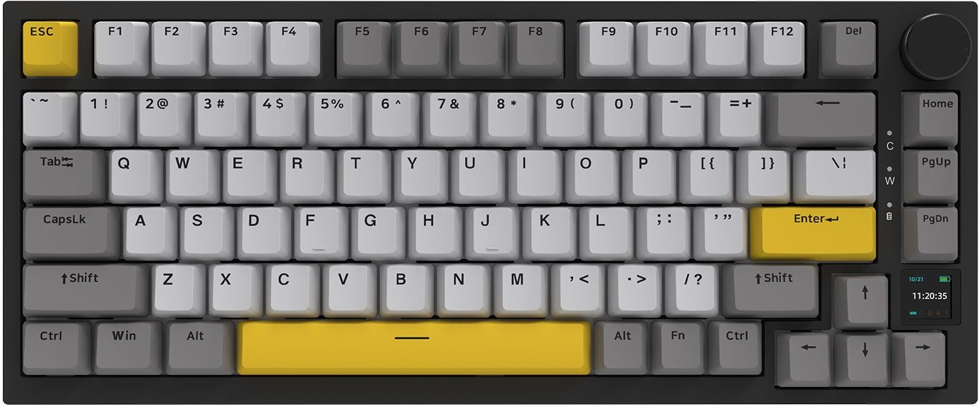 Механична клавиатура AJAZZ– AK820 Pro, безжична, Gift Switch, RGB, сива