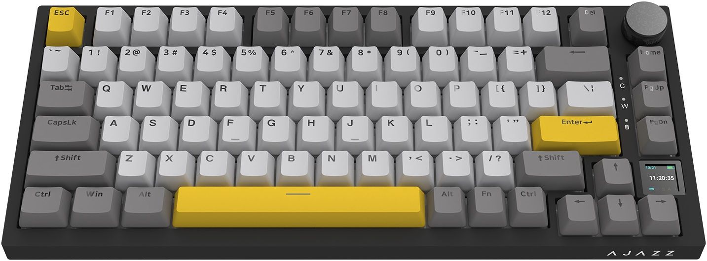 Механична клавиатура AJAZZ– AK820 Pro, безжична, Gift Switch, RGB, сива