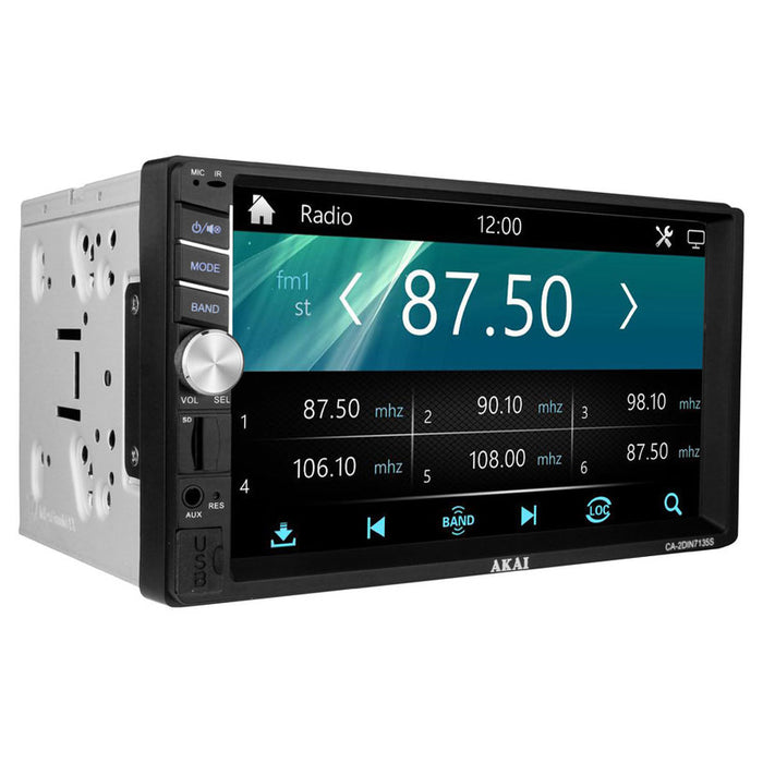 Авто Ресийвър AKAI CA-2DIN7135S BT BLUETOOTH, 4 X 25 W, USB