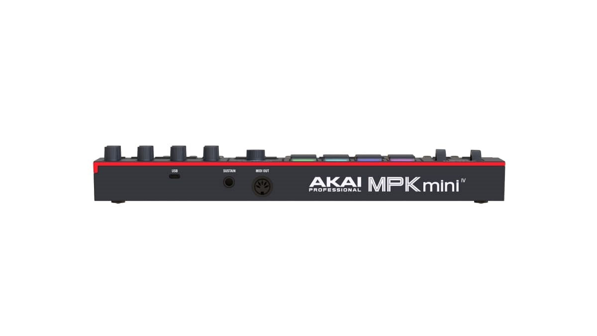 AKAI MPK Mini MK4 - MIDI контролер / клавиатура за управление, черен