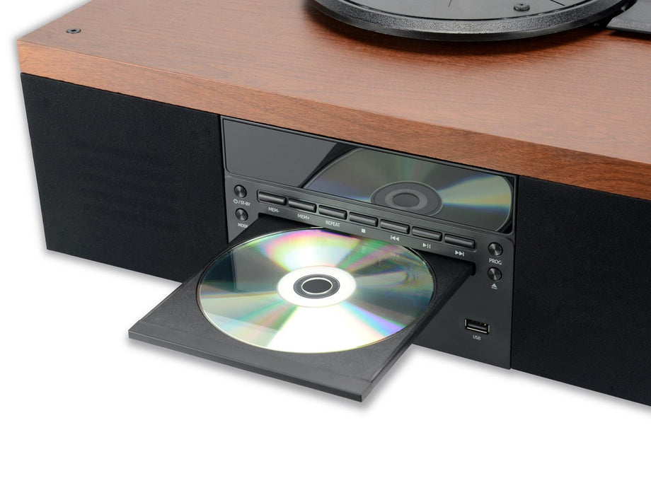 AKAI ATT-14BT - грамофон с CD и FM функция