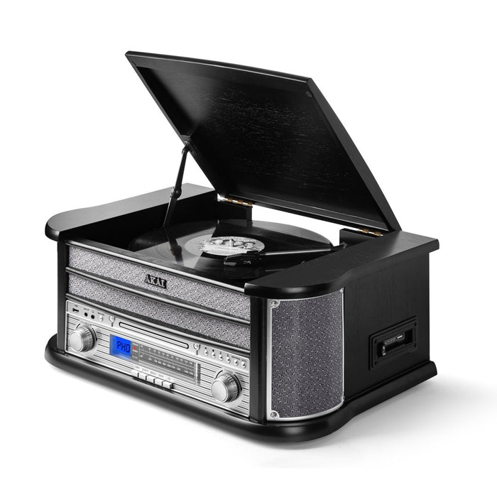 AKAI Gramofon с CD и касетка за разтваряне ATT-350CC