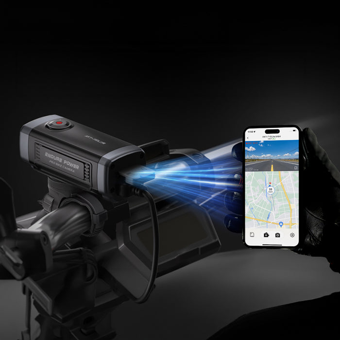 AKEEYO 710 Lite Екшън камера за кормило за велосипеди и мотоциклети - черна