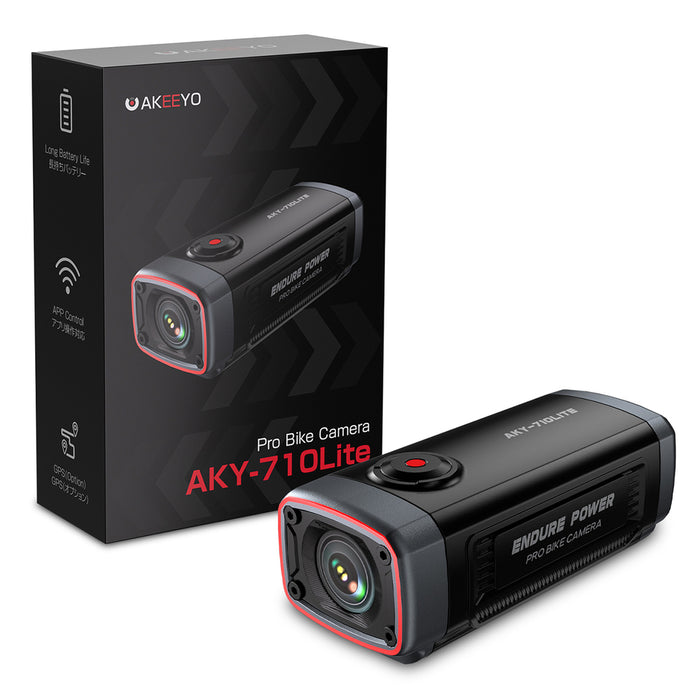 AKEEYO 710 Lite Екшън камера за кормило за велосипеди и мотоциклети - черна