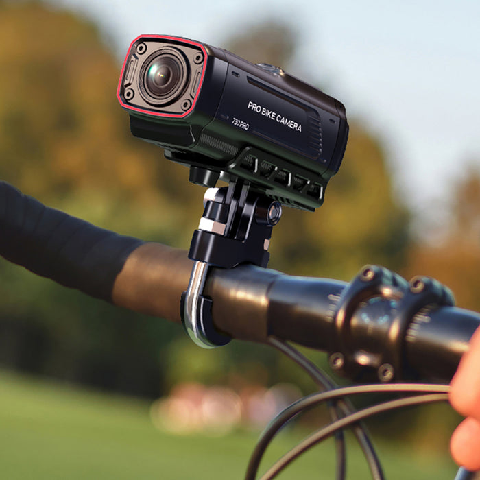 AKEEYO 730Pro 4K Видеорекордер за кормило Спортна камера за велосипеди и мотоциклети - Черна