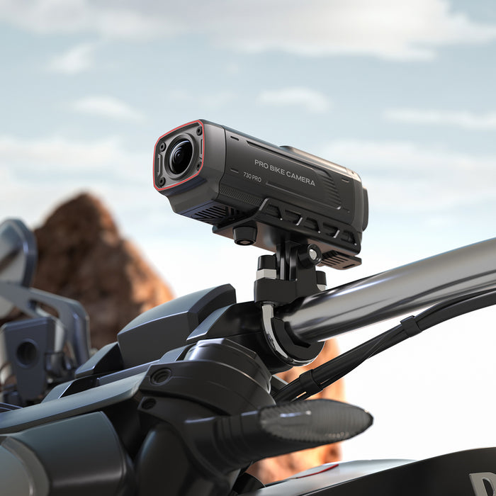 AKEEYO 730Pro 4K Видеорекордер за кормило Спортна камера за велосипеди и мотоциклети - Черна