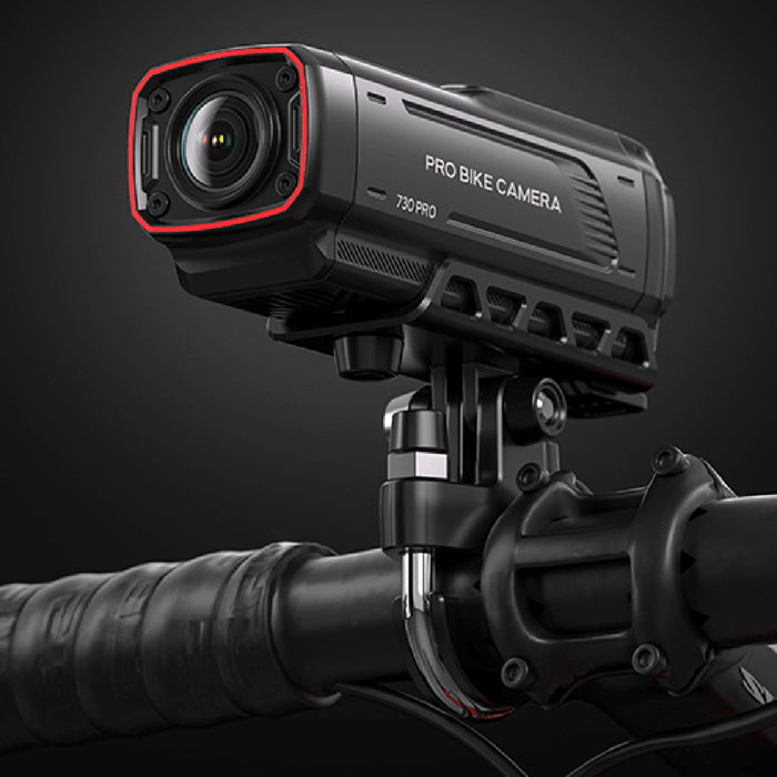 AKEEYO 730Pro 4K Видеорекордер за кормило Спортна камера за велосипеди и мотоциклети - Черна