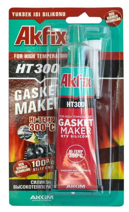 Термоустойчив силикон Akfix - HT300, 85 g, черен