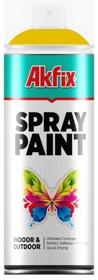 Акрилна спрей боя Akfix - RAL 1003, 400 ml, гланц, жълта