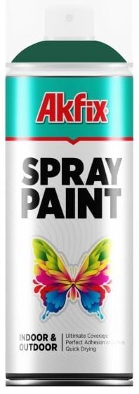 Акрилна спрей боя Akfix - Universal, RAL6016, 400 ml, гланц, зелен