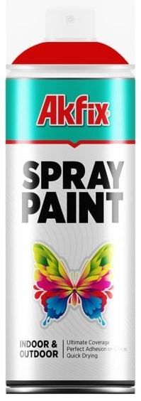 Спрей боя Akfix - RAL3020, 400 ml, гланц, червен