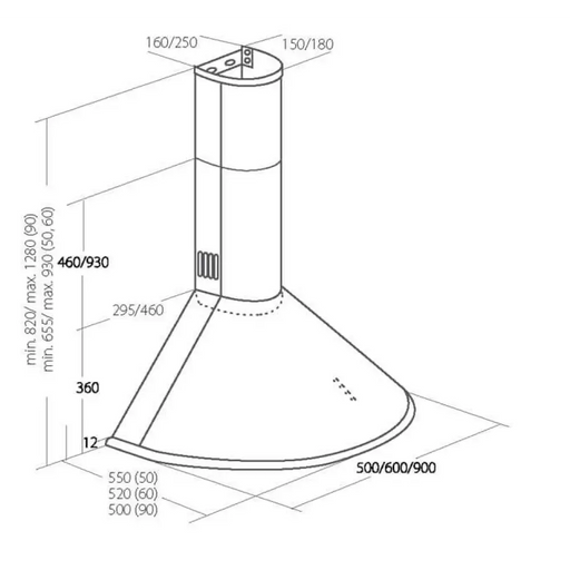 Akpo WK-4 Dandys Eco 50 Аспиратор за комини Inox