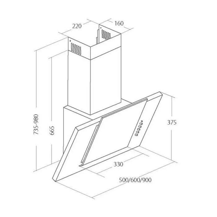 Akpo WK-4 Grand Eco 50 аспиратор черен