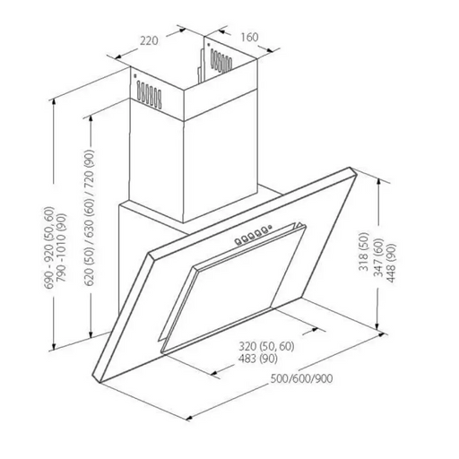 Akpo WK-4 Nero Line Eco 50 Стенен бял