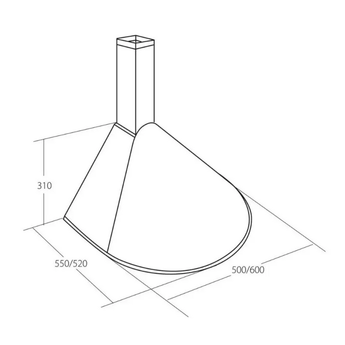 Akpo WK-5 Rondo Turbo 50 Аспиратор Бял
