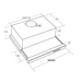 Akpo WK-7 Light Glass 50 Аспиратор за под шкаф Inox черен