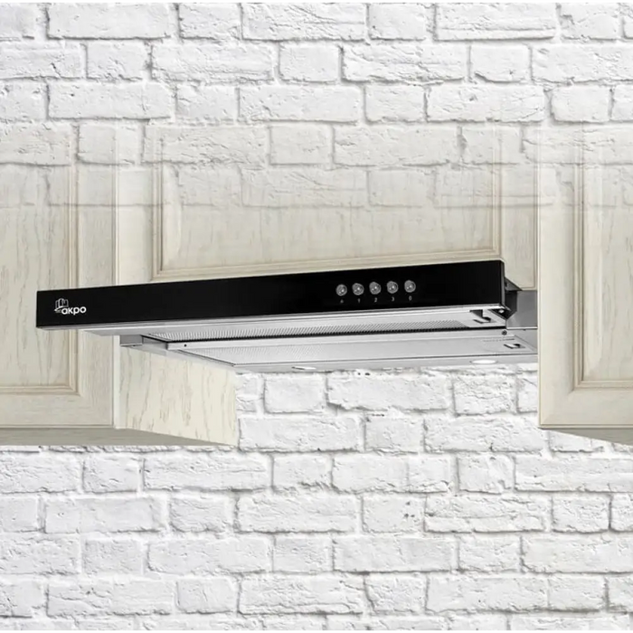 Akpo WK-7 Light Glass 50 Аспиратор за под шкаф Inox черен