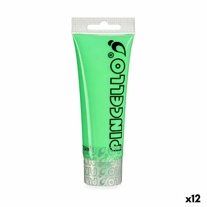 Акрилна боя Pincello Neon Зелен 75 ml (12 броя)