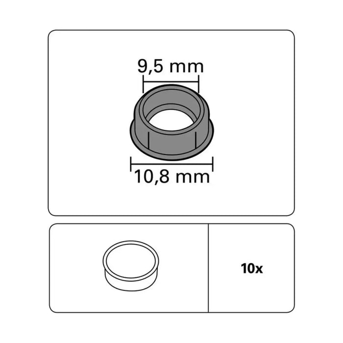 АКСЕСОАР ТАПИЧКА ЗА PVC КОРНИЗ 10 БР. GARDINIA