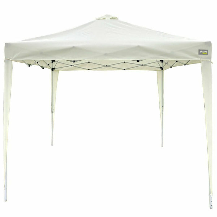 Беседка Aktive Max-Air Бял 300 x 300 x 250 cm Плат Стомана