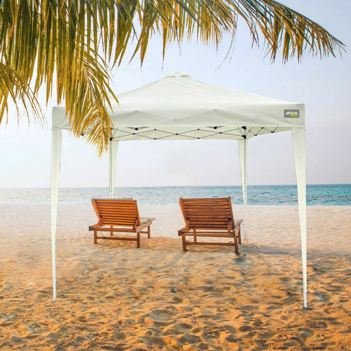 Беседка Aktive Max-Air Бял 300 x 300 x 250 cm Плат Стомана
