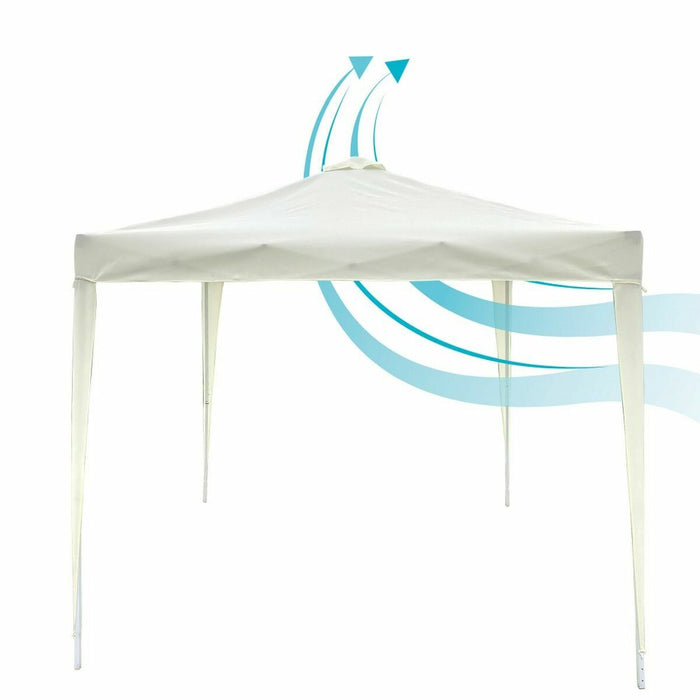 Беседка Aktive Max-Air Бял 300 x 300 x 250 cm Плат Стомана