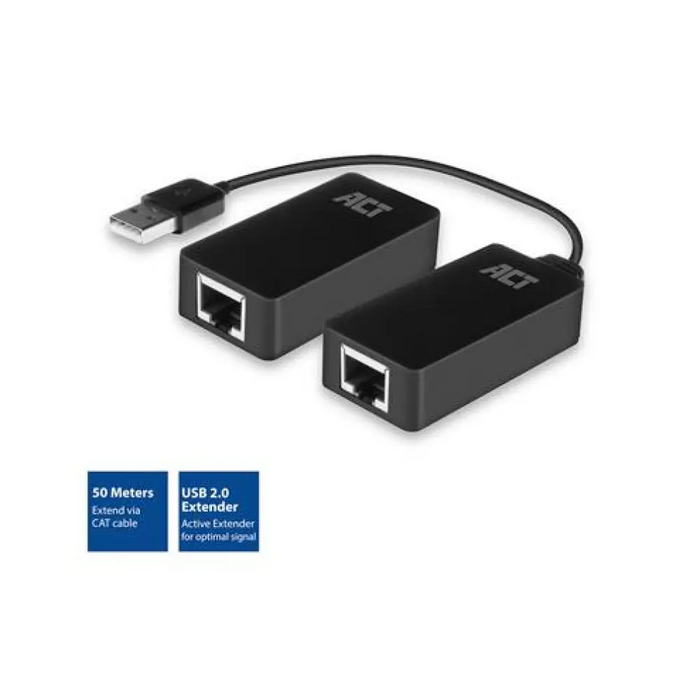 Активен USB удължител ACT AC6063 USB 2.0 UTP до 50 метра