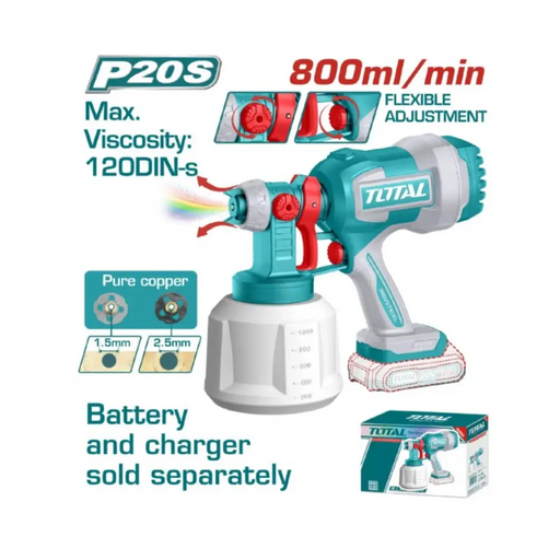 АКУМ. ПИСТОЛЕТ ЗА БОЯДИСВАНЕ TOTAL