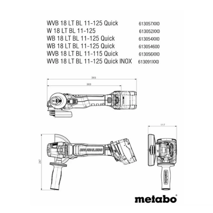 АКУМ.ЪГЛОШЛАЙФ 125ММ METABO