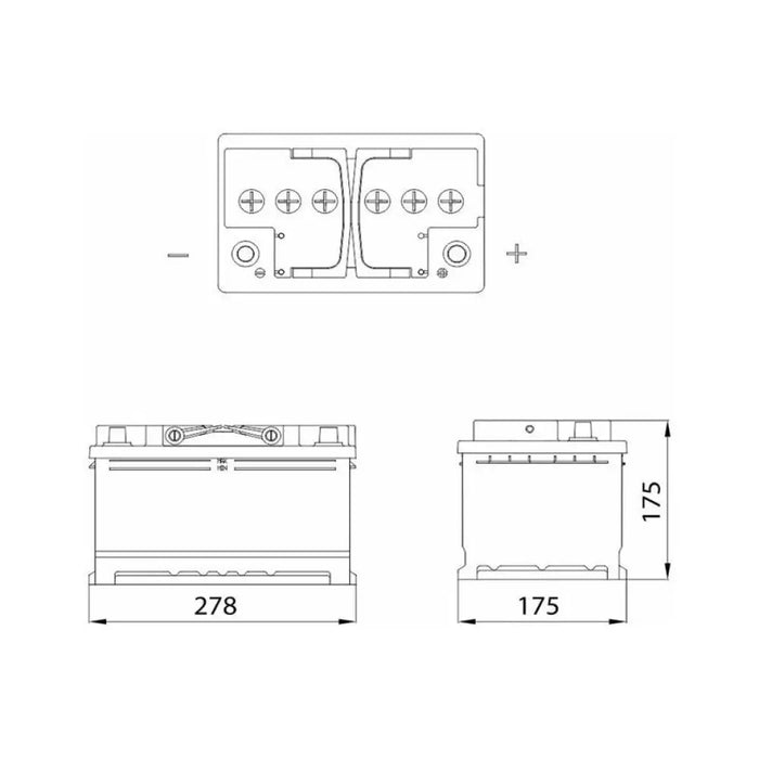 АКУМУЛАТОР SOLID PLUS 74 AH
