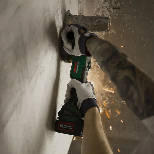 Акумулаторен безчетков ъглошлайф STATUS SH125E