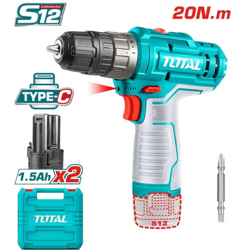 АКУМУЛАТОРЕН ВИНТОВЕРТ 12V 20Nm TOTAL